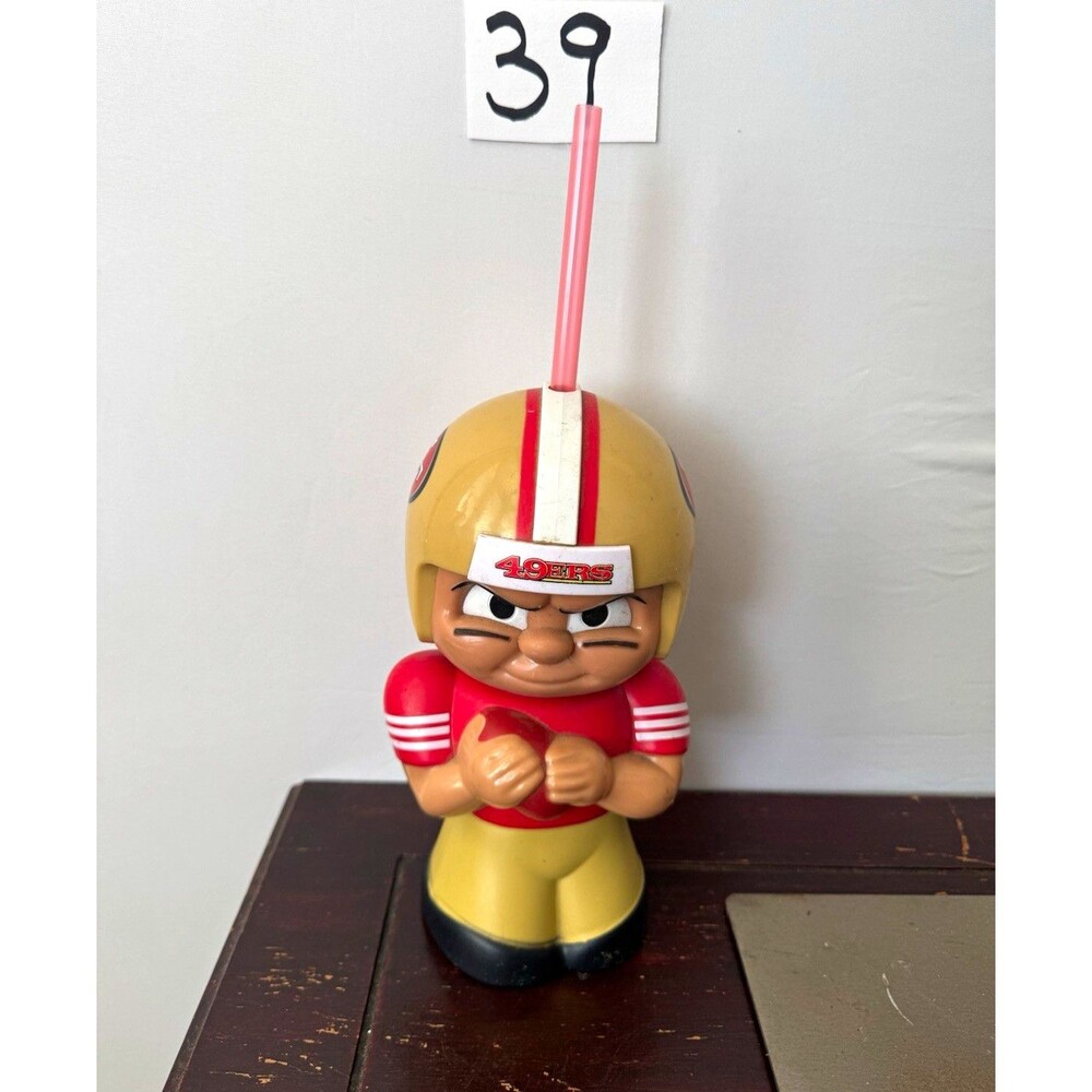 Party Animal NFL San Francisco 49ers Big Sip Character Cup 16 oz w/ Straw